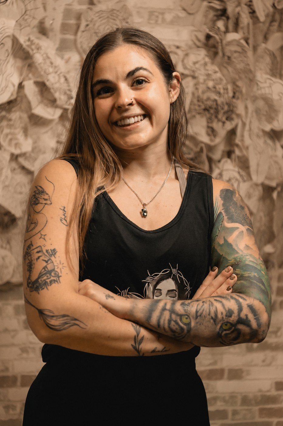 Sandra, tatuadora de ZETATATTOOS