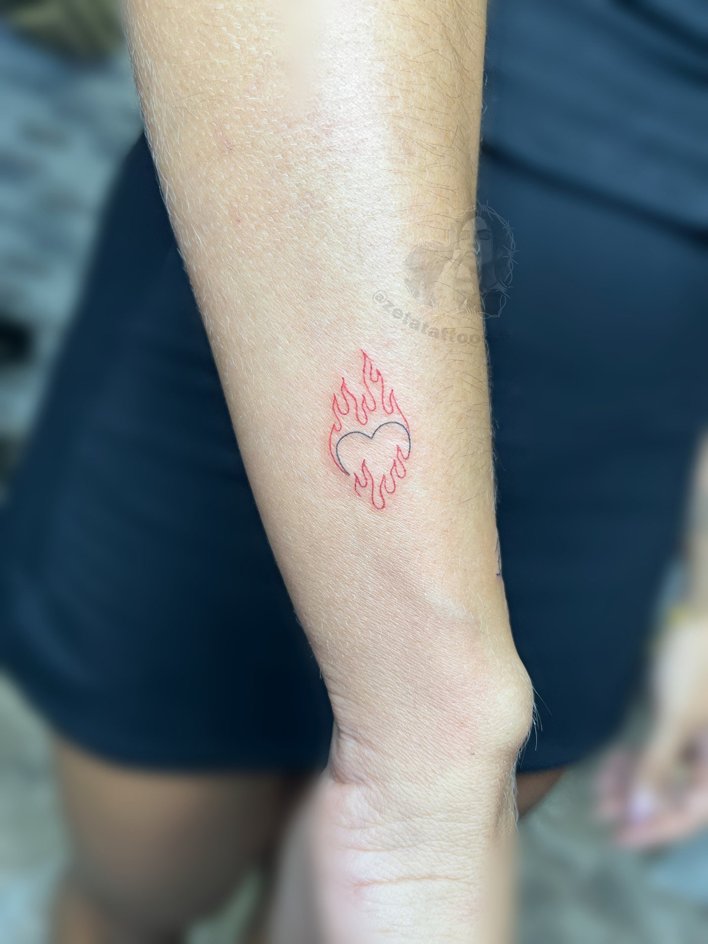 Corazón en llamas