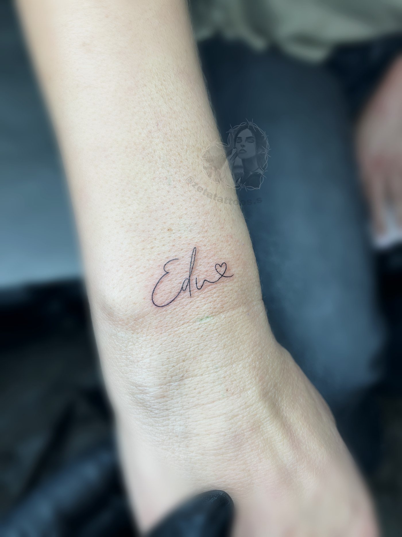 Nombre Edu con corazón